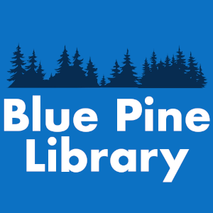 Blue Pine Library Logo. Links to home page.